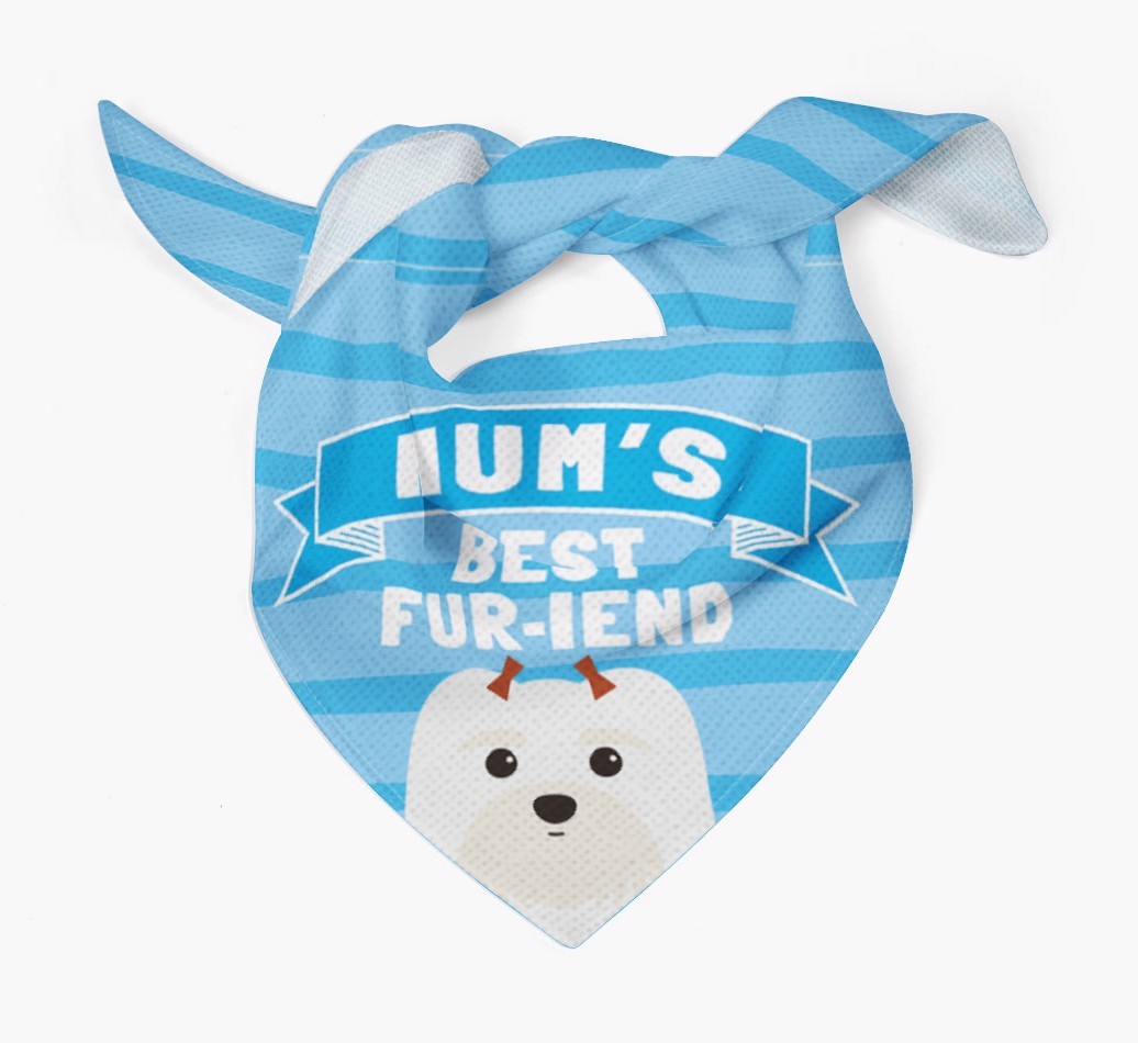'Mum's Best Fur-iend' - Personalised {breedFullName} Bandana