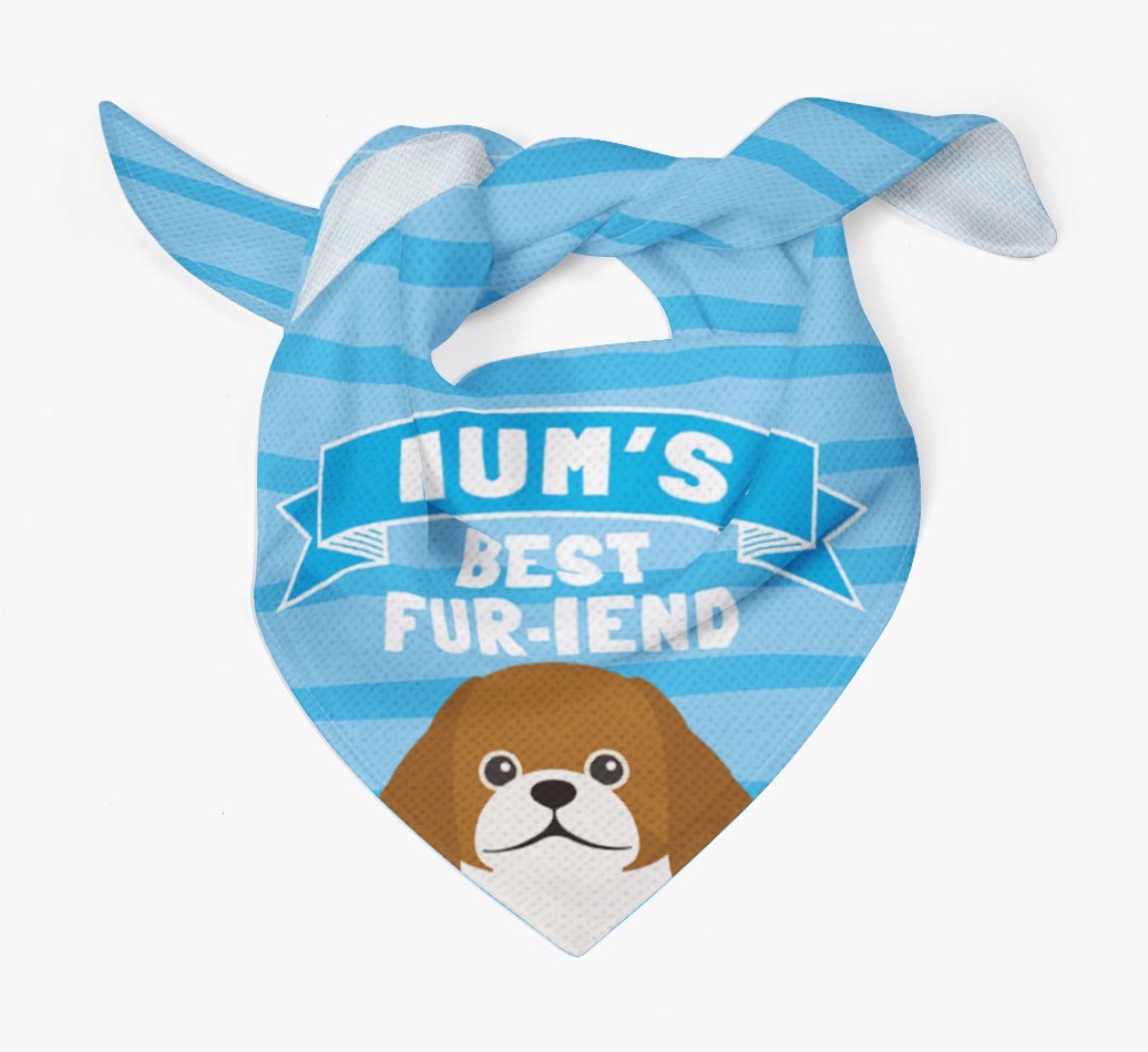 'Mum's Best Fur-iend' - Personalised {breedFullName} Bandana