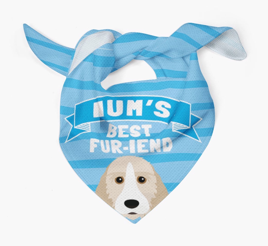 'Mum's Best Fur-iend' - Personalised {breedFullName} Bandana