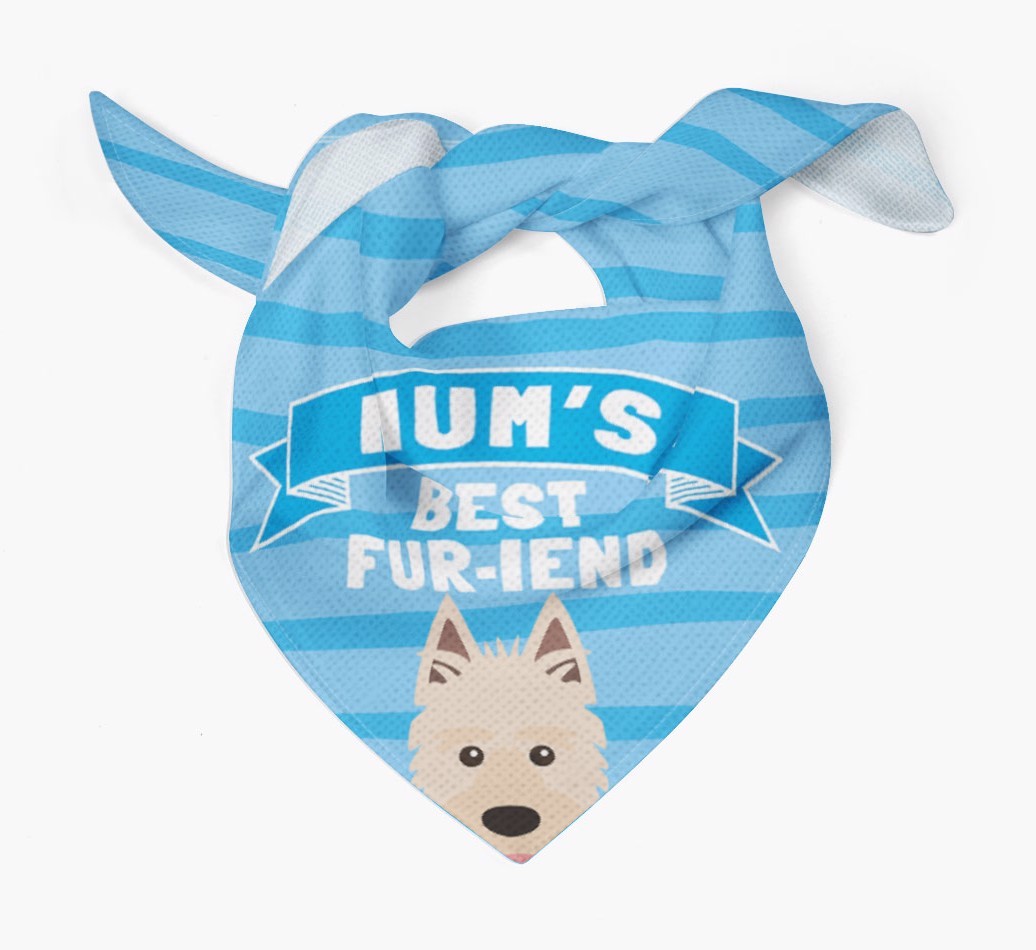 'Mum's Best Fur-iend' - Personalised {breedFullName} Bandana