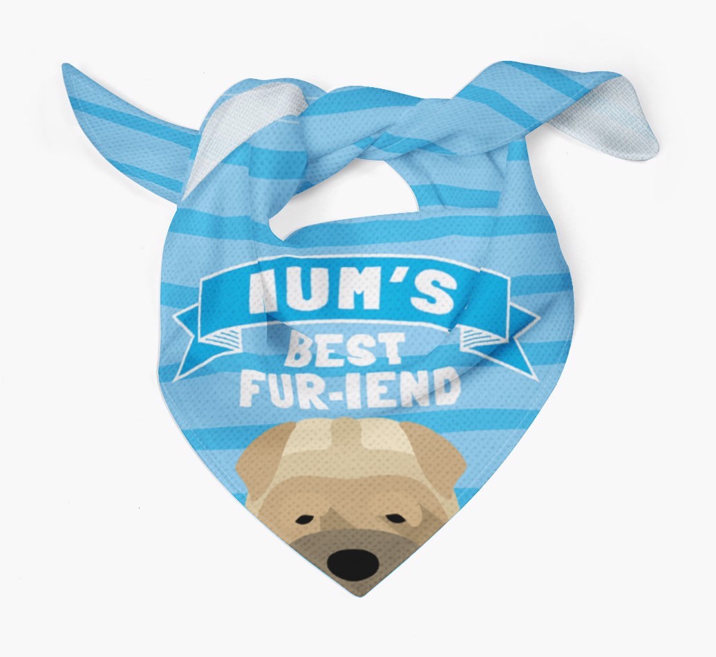 'Mum's Best Fur-iend' - Personalised {breedFullName} Bandana