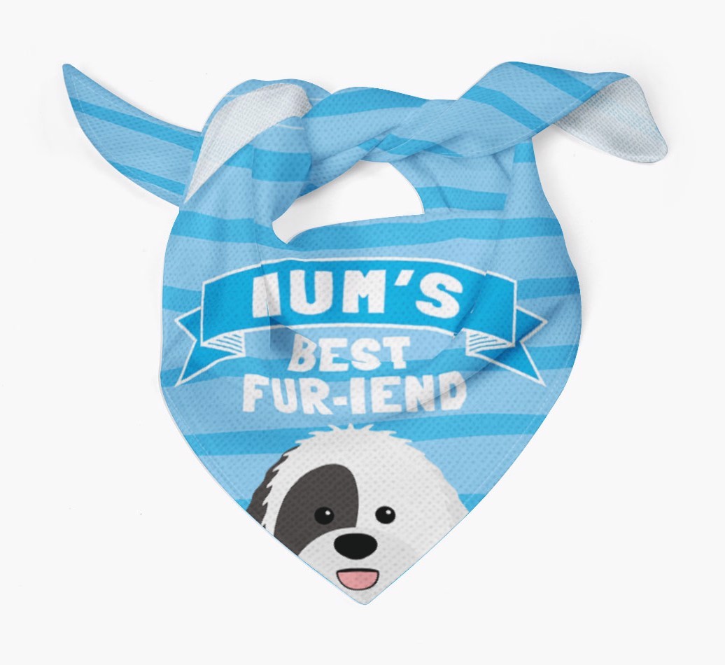 'Mum's Best Fur-iend' - Personalised {breedFullName} Bandana