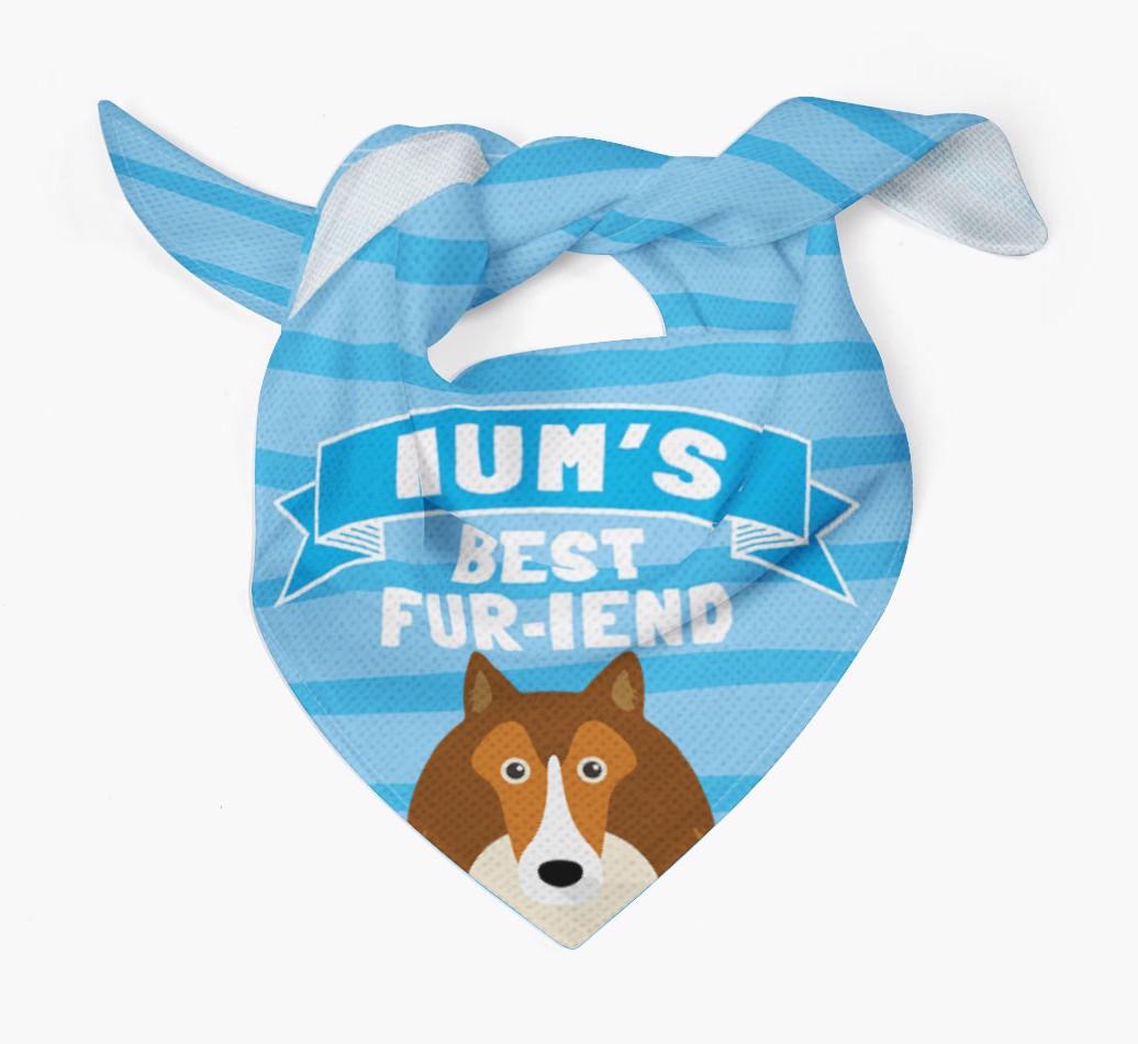 'Mum's Best Fur-iend' - Personalised {breedFullName} Bandana