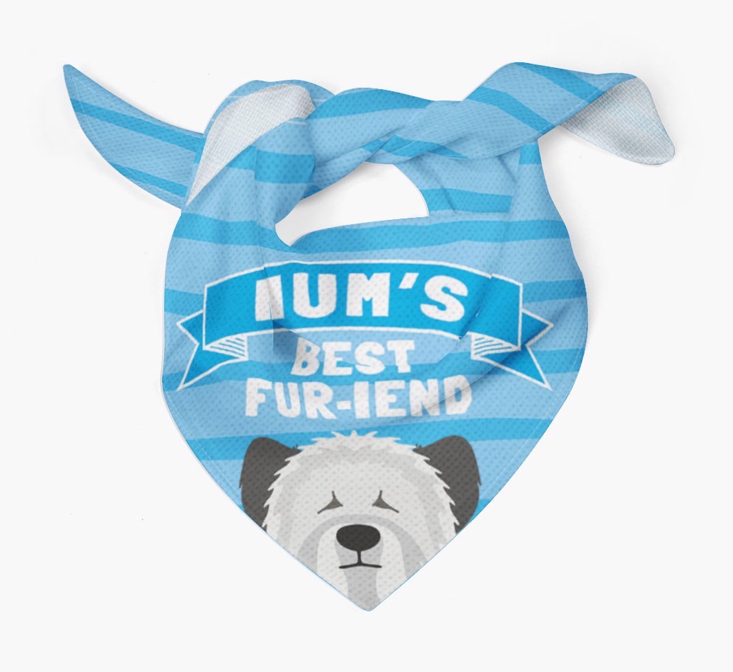 'Mum's Best Fur-iend' - Personalised {breedFullName} Bandana