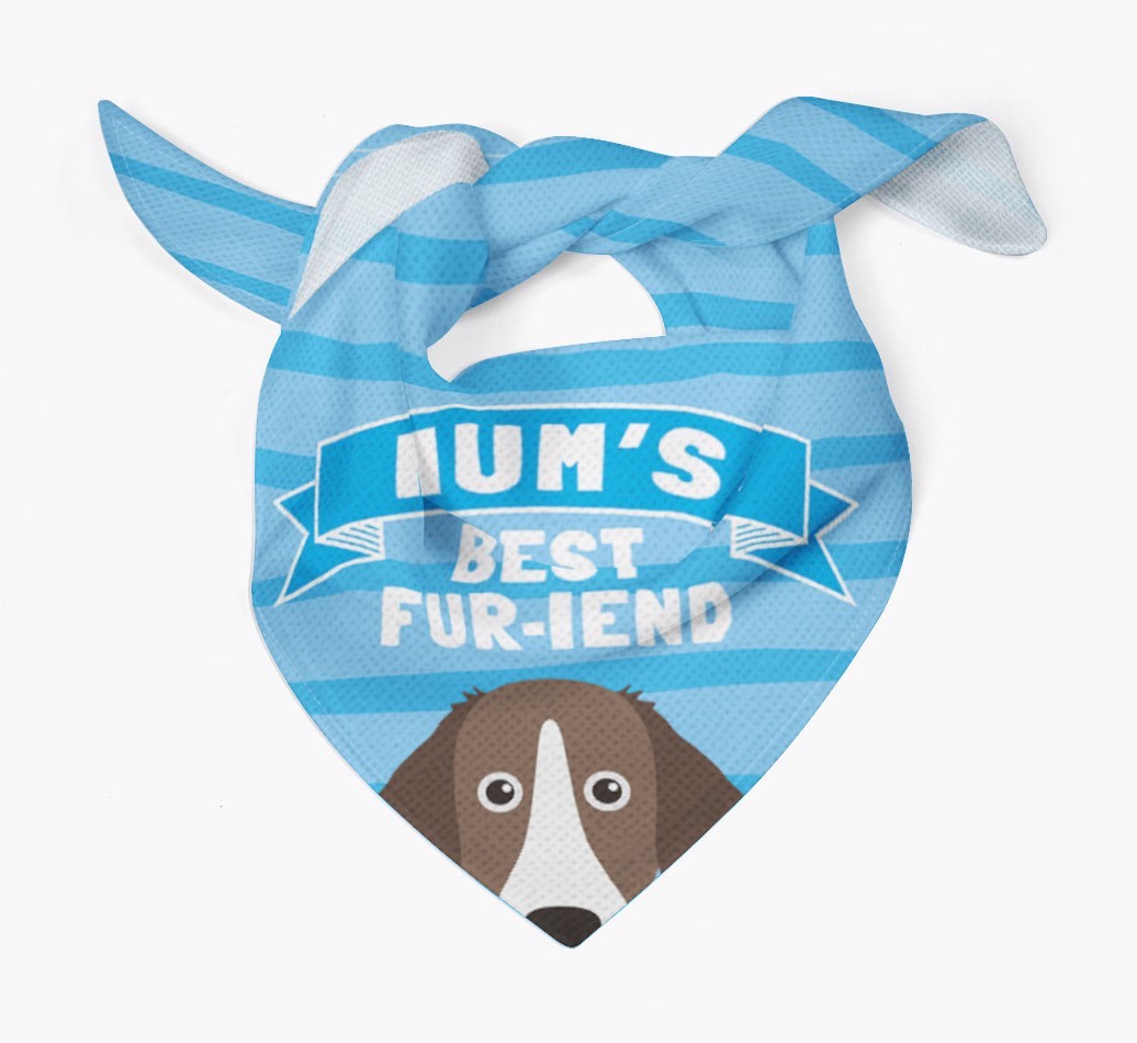 'Mum's Best Fur-iend' - Personalised {breedFullName} Bandana