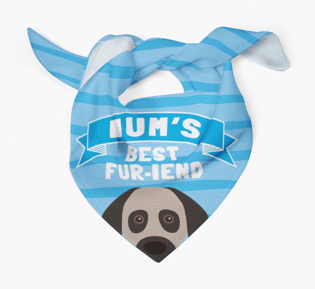'Mum's Best Fur-iend' - Personalised {breedFullName} Bandana