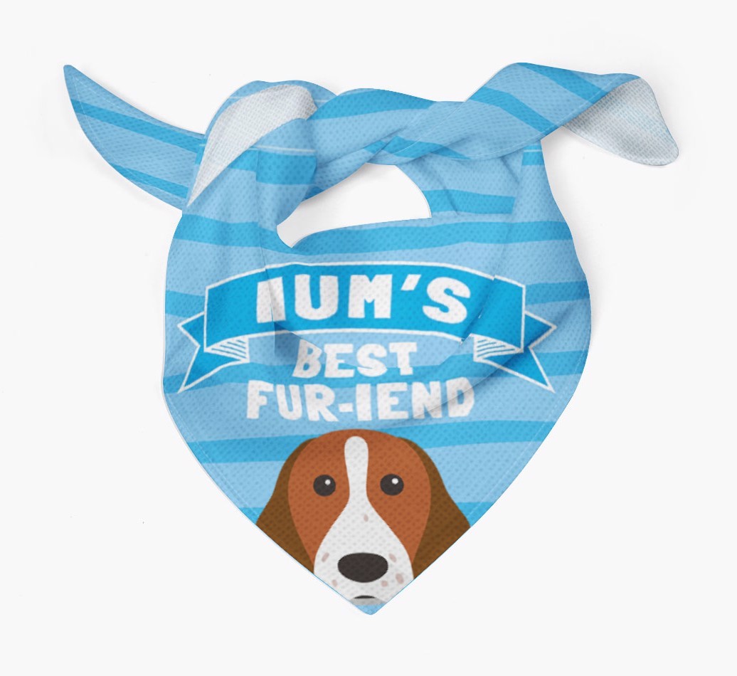 'Mum's Best Fur-iend' - Personalised {breedFullName} Bandana