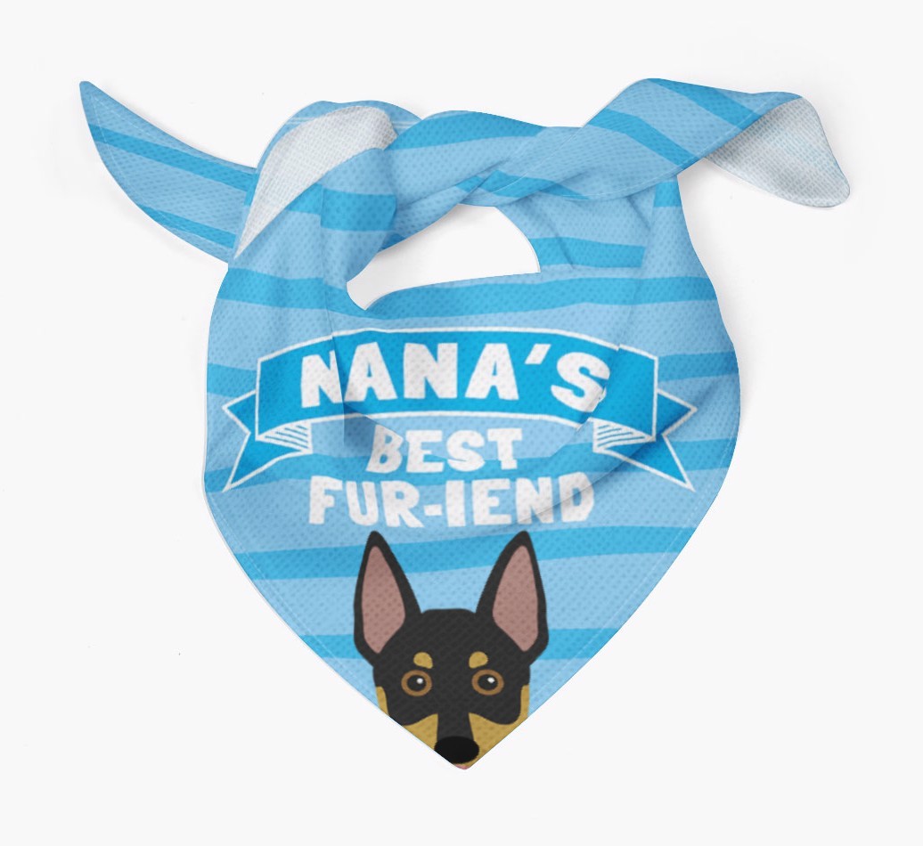 'Nana's Best Fur-iend' - Personalized {breedFullName} Bandana