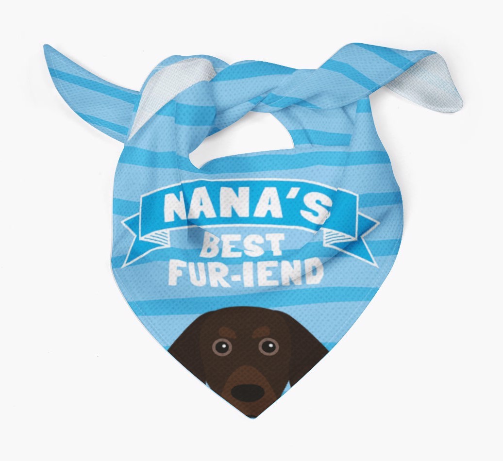 'Nana's Best Fur-iend' - Personalised {breedFullName} Bandana