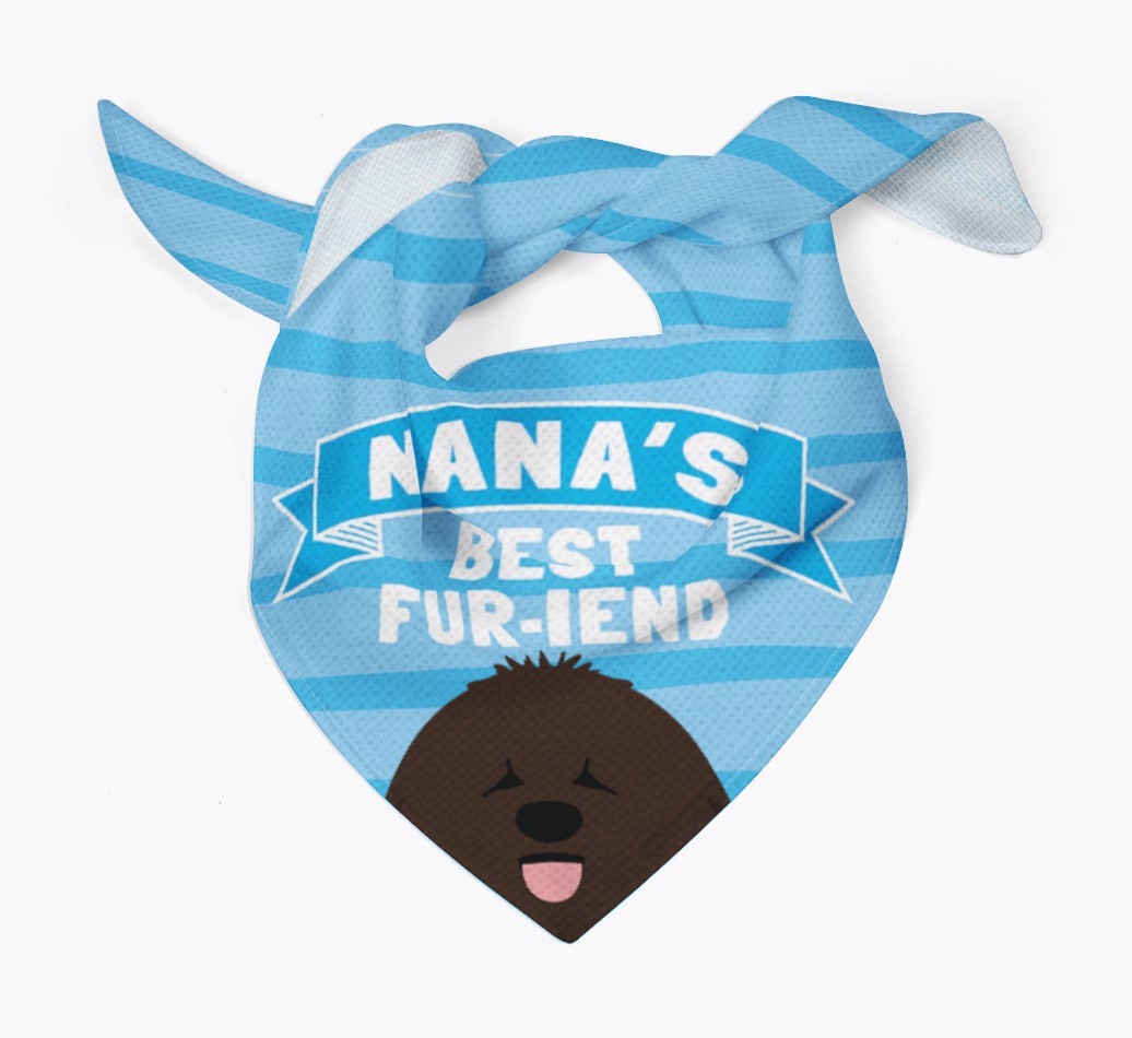'Nana's Best Fur-iend' - Personalised {breedFullName} Bandana
