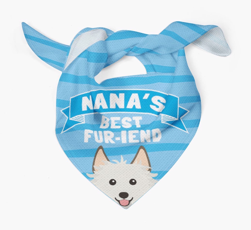'Nana's Best Fur-iend' - Personalized {breedFullName} Bandana