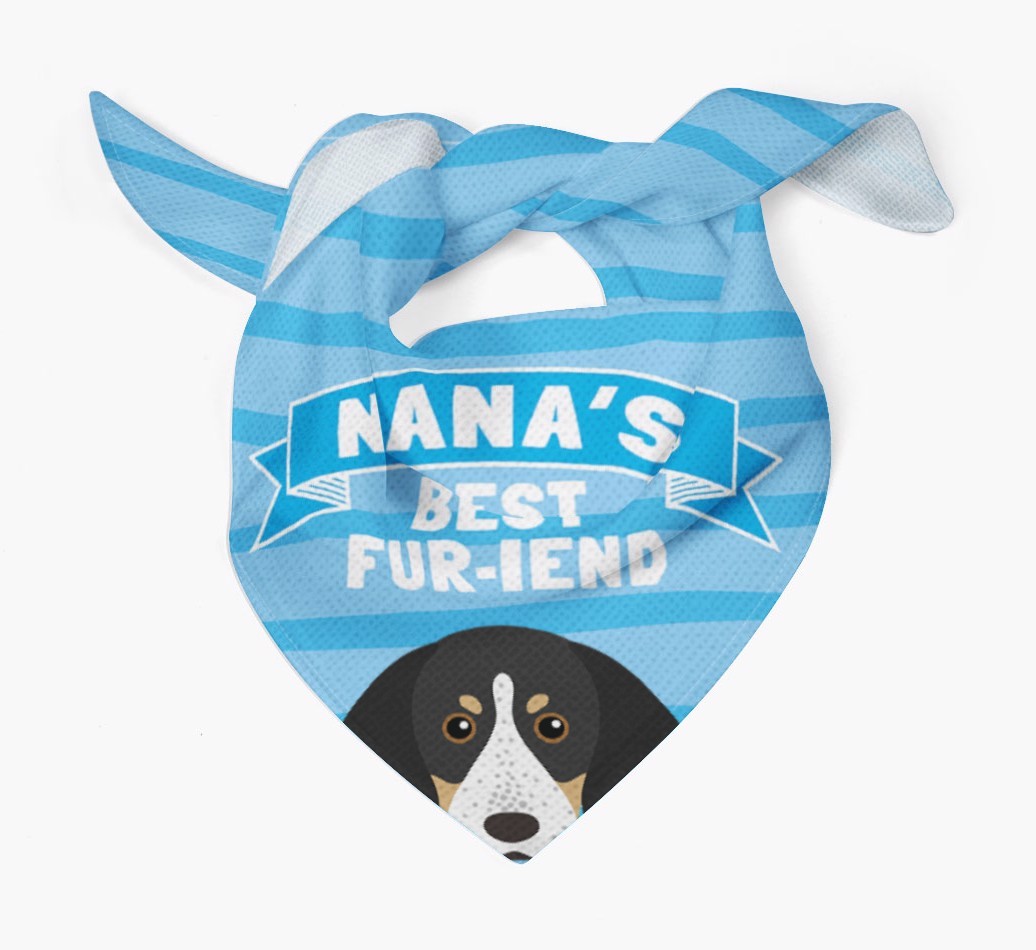 'Nana's Best Fur-iend' - Personalised {breedFullName} Bandana