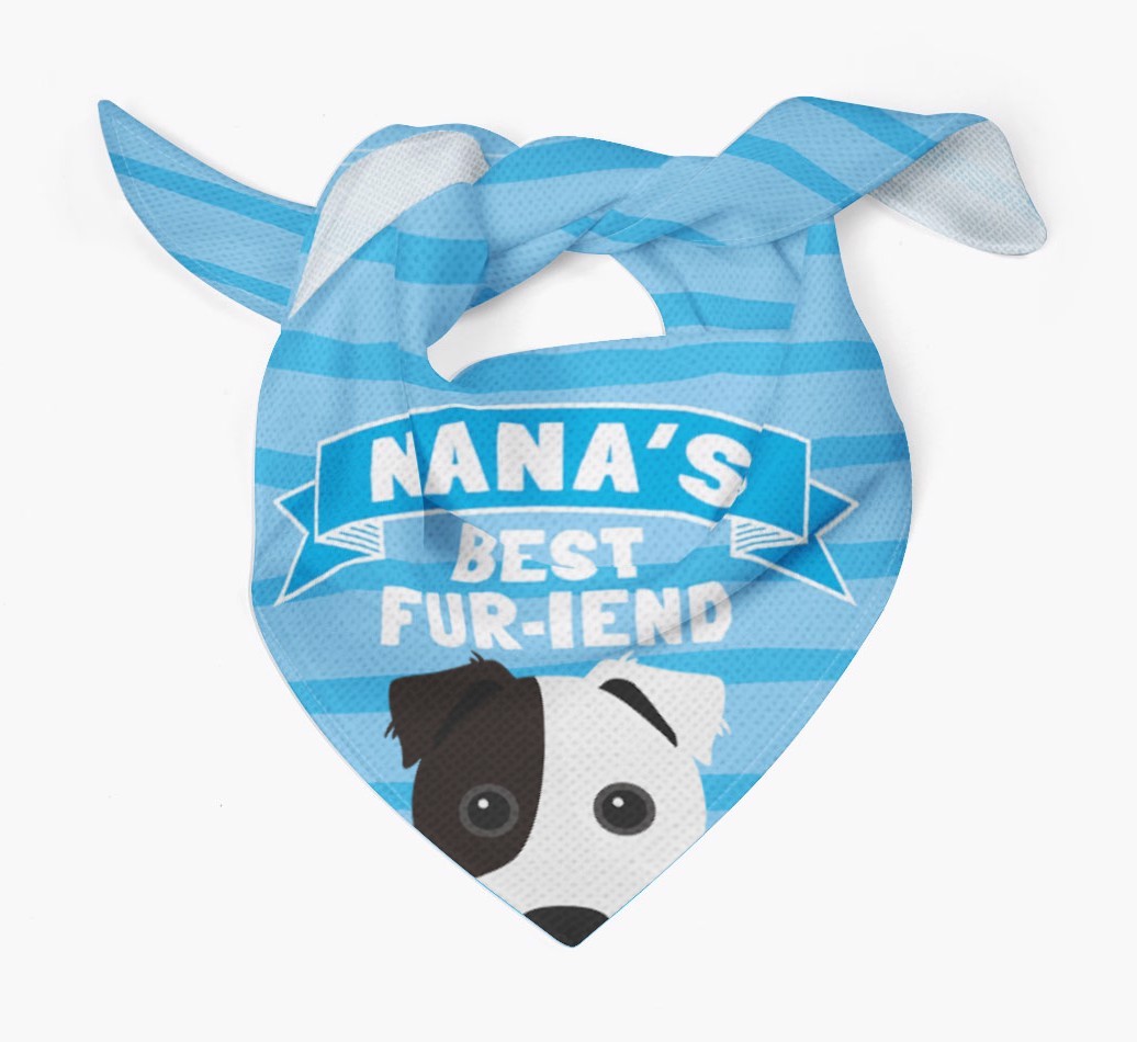 'Nana's Best Fur-iend' - Personalised {breedFullName} Bandana