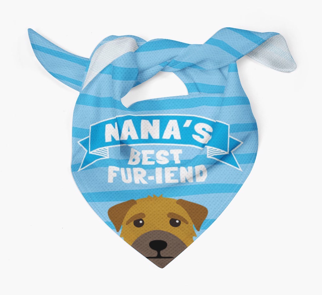 'Nana's Best Fur-iend' - Personalised {breedFullName} Bandana