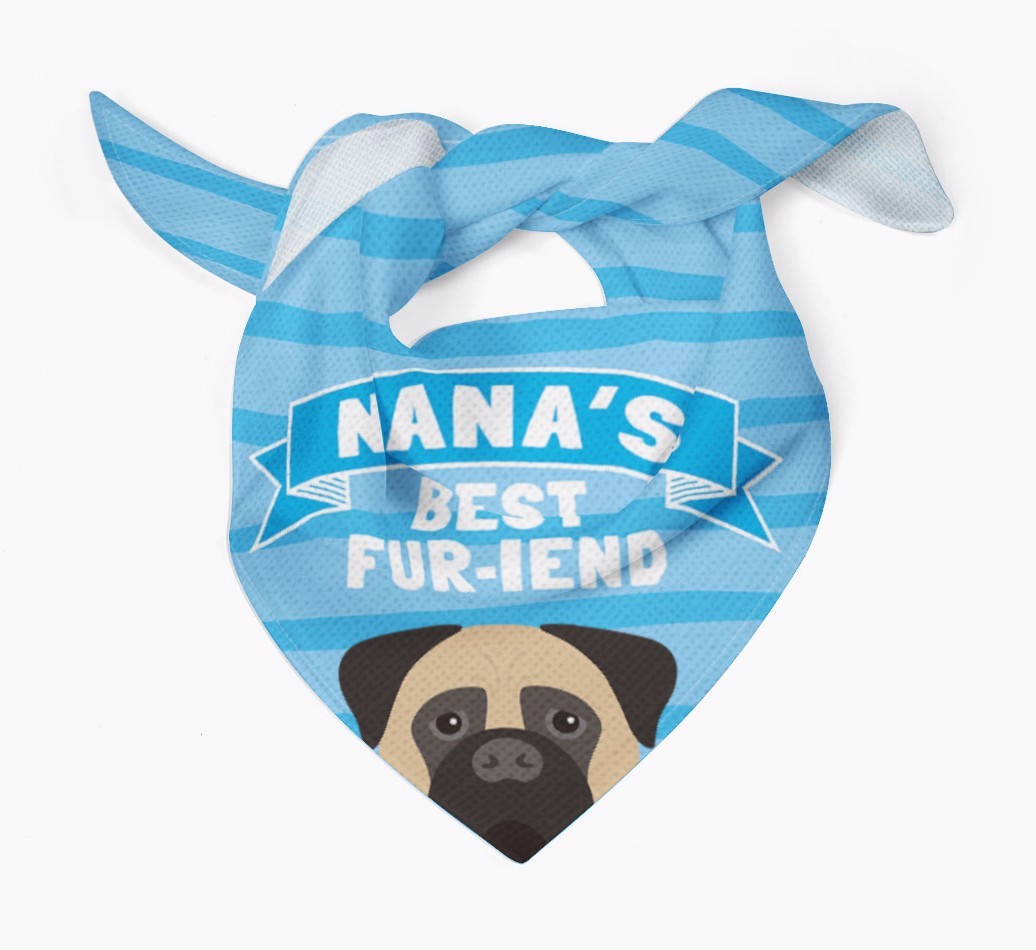 'Nana's Best Fur-iend' - Personalised {breedFullName} Bandana