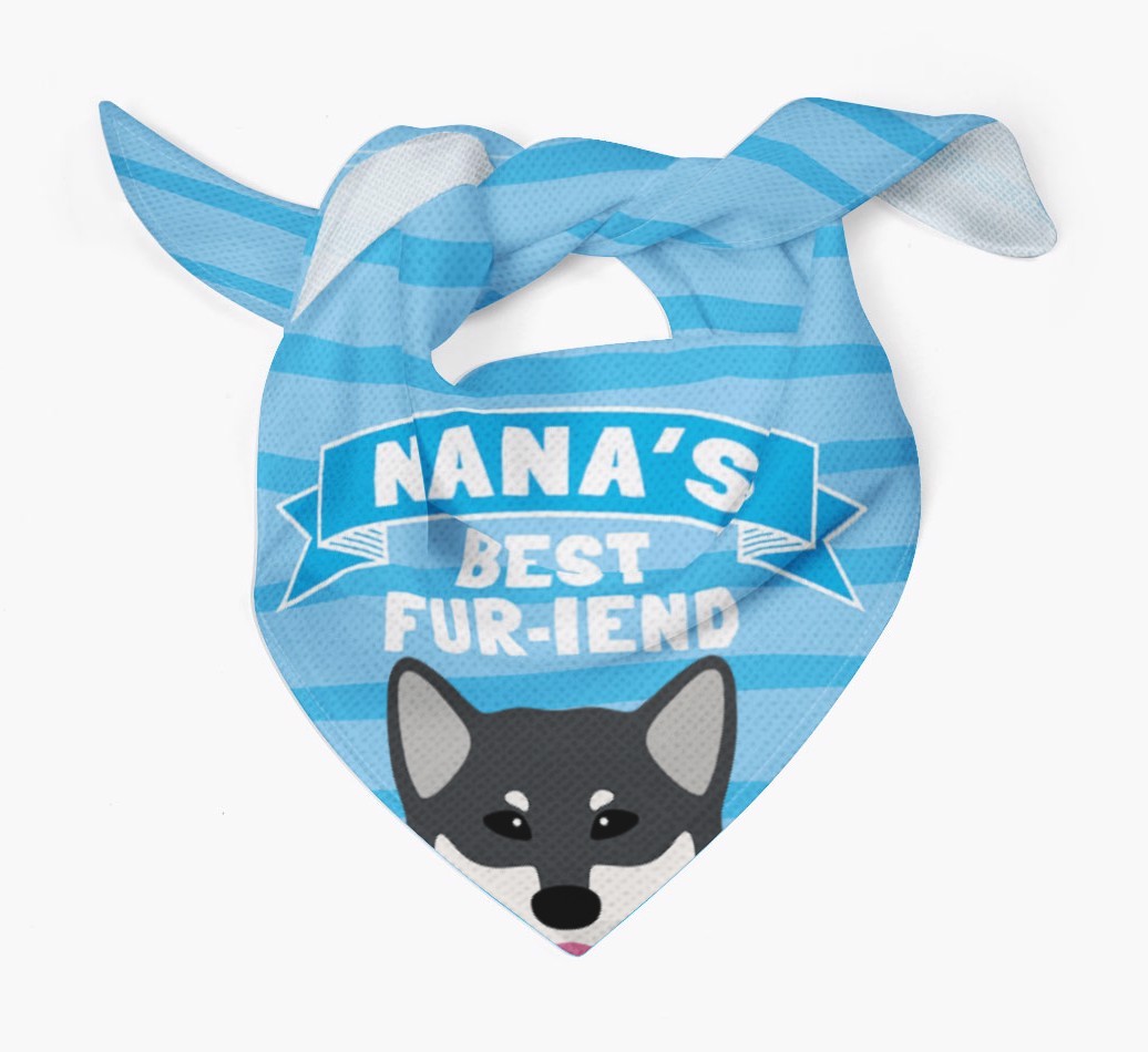 'Nana's Best Fur-iend' - Personalised {breedFullName} Bandana