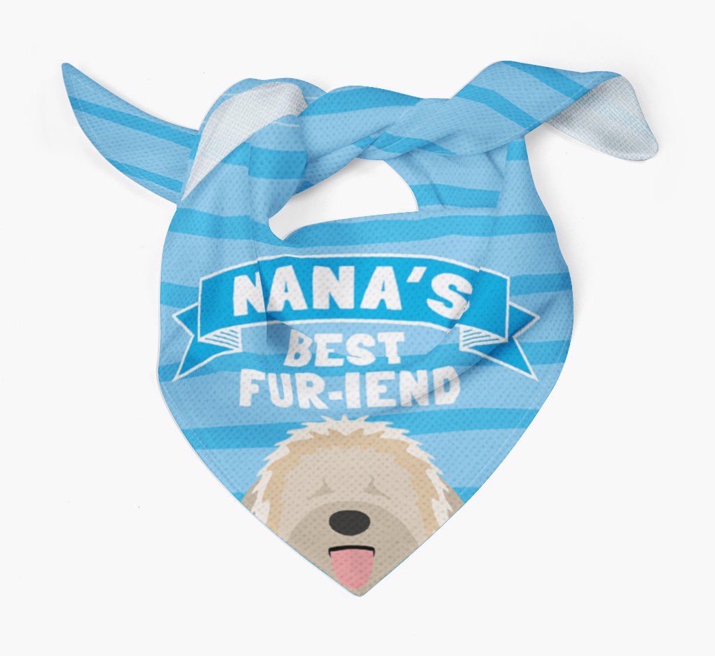'Nana's Best Fur-iend' - Personalised {breedFullName} Bandana