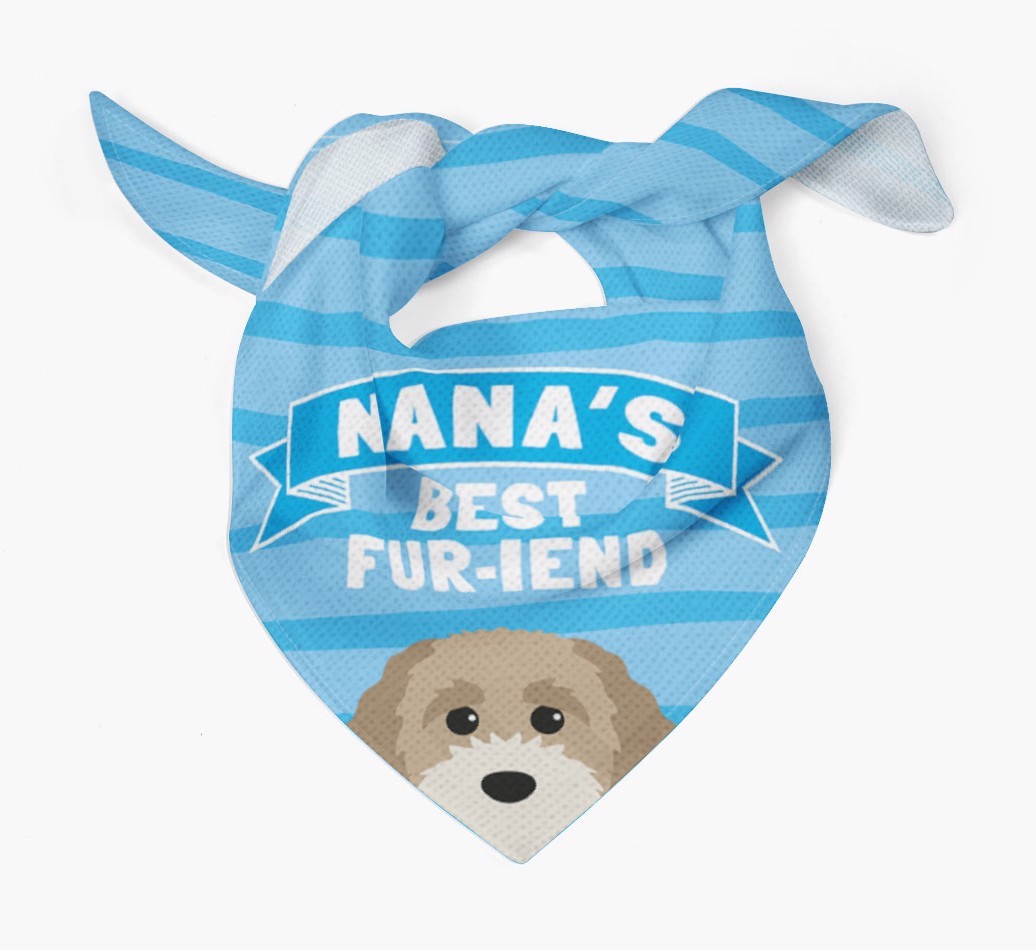 'Nana's Best Fur-iend' - Personalised {breedFullName} Bandana