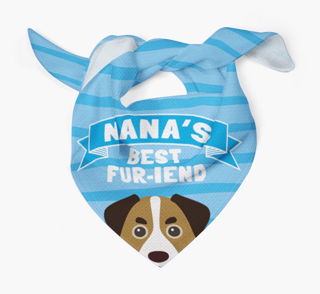 'Nana's Best Fur-iend' - Personalised {breedFullName} Bandana