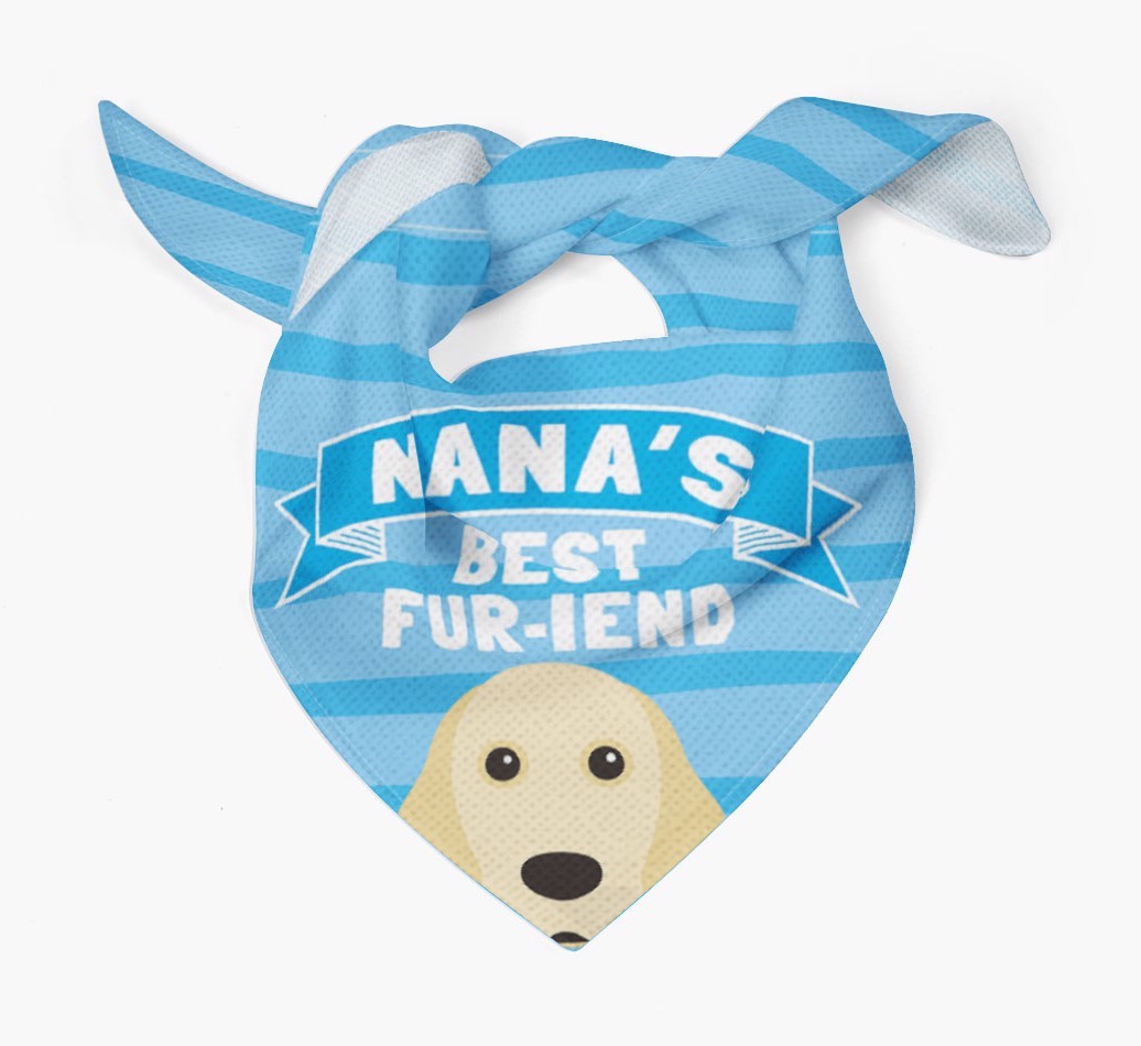 'Nana's Best Fur-iend' - Personalized {breedFullName} Bandana