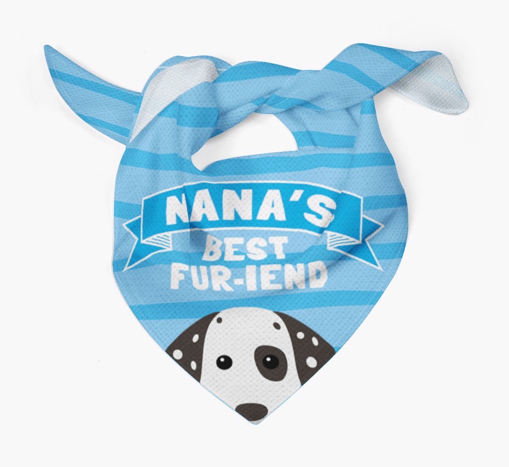 'Nana's Best Fur-iend' - Personalised {breedFullName} Bandana