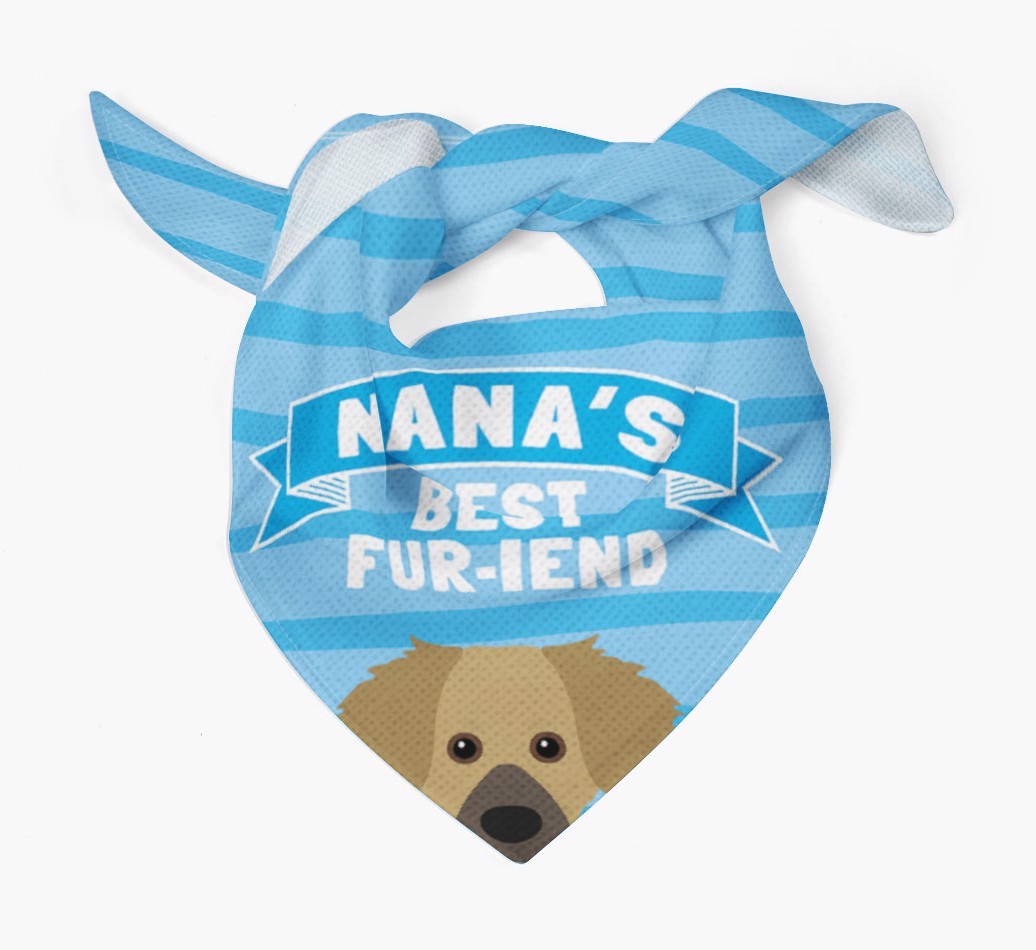 'Nana's Best Fur-iend' - Personalised {breedFullName} Bandana