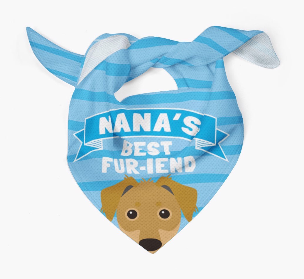 'Nana's Best Fur-iend' - Personalised {breedFullName} Bandana