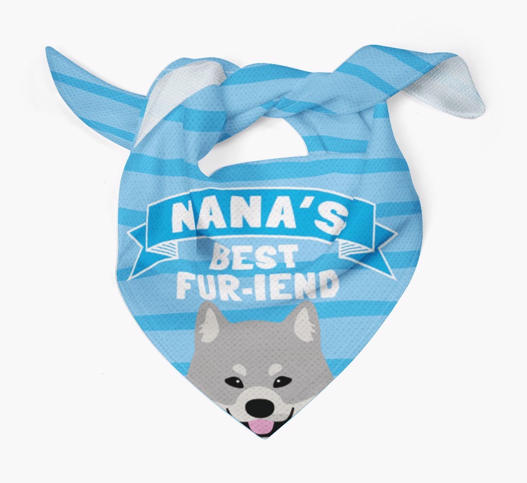 'Nana's Best Fur-iend' - Personalised {breedFullName} Bandana
