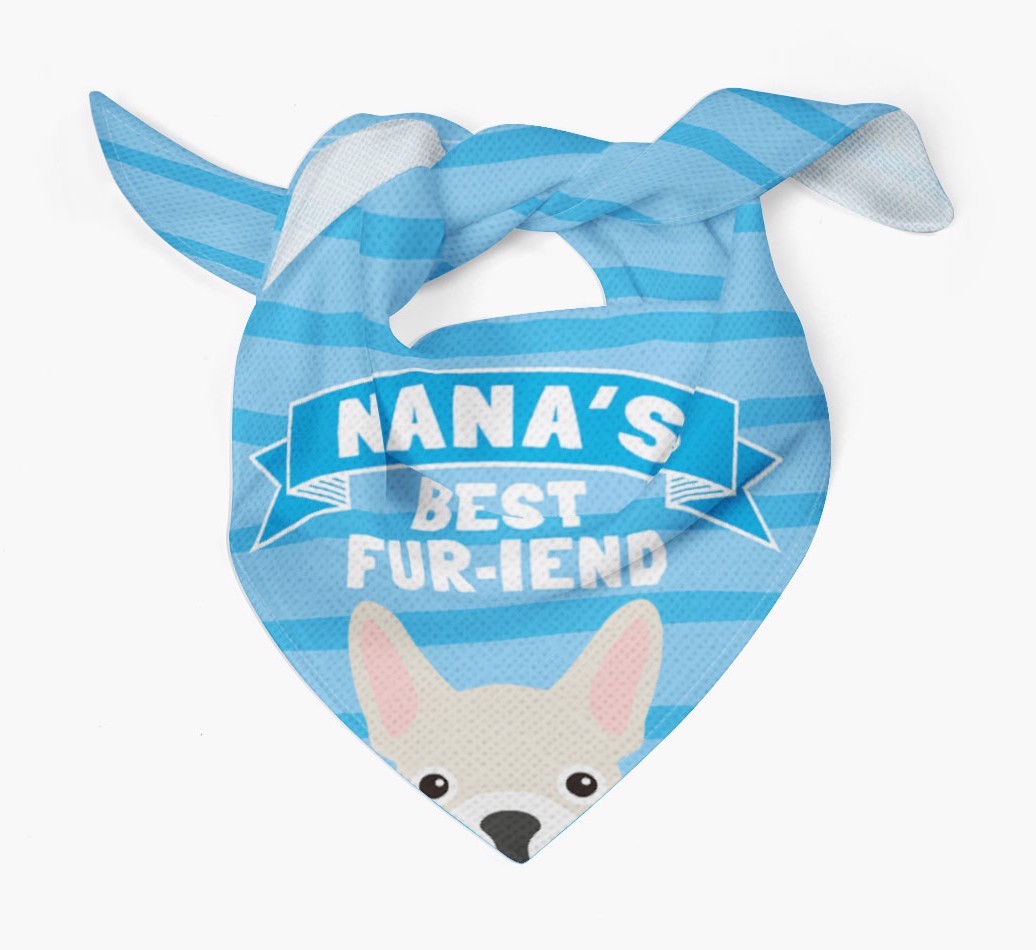 'Nana's Best Fur-iend' - Personalised {breedFullName} Bandana