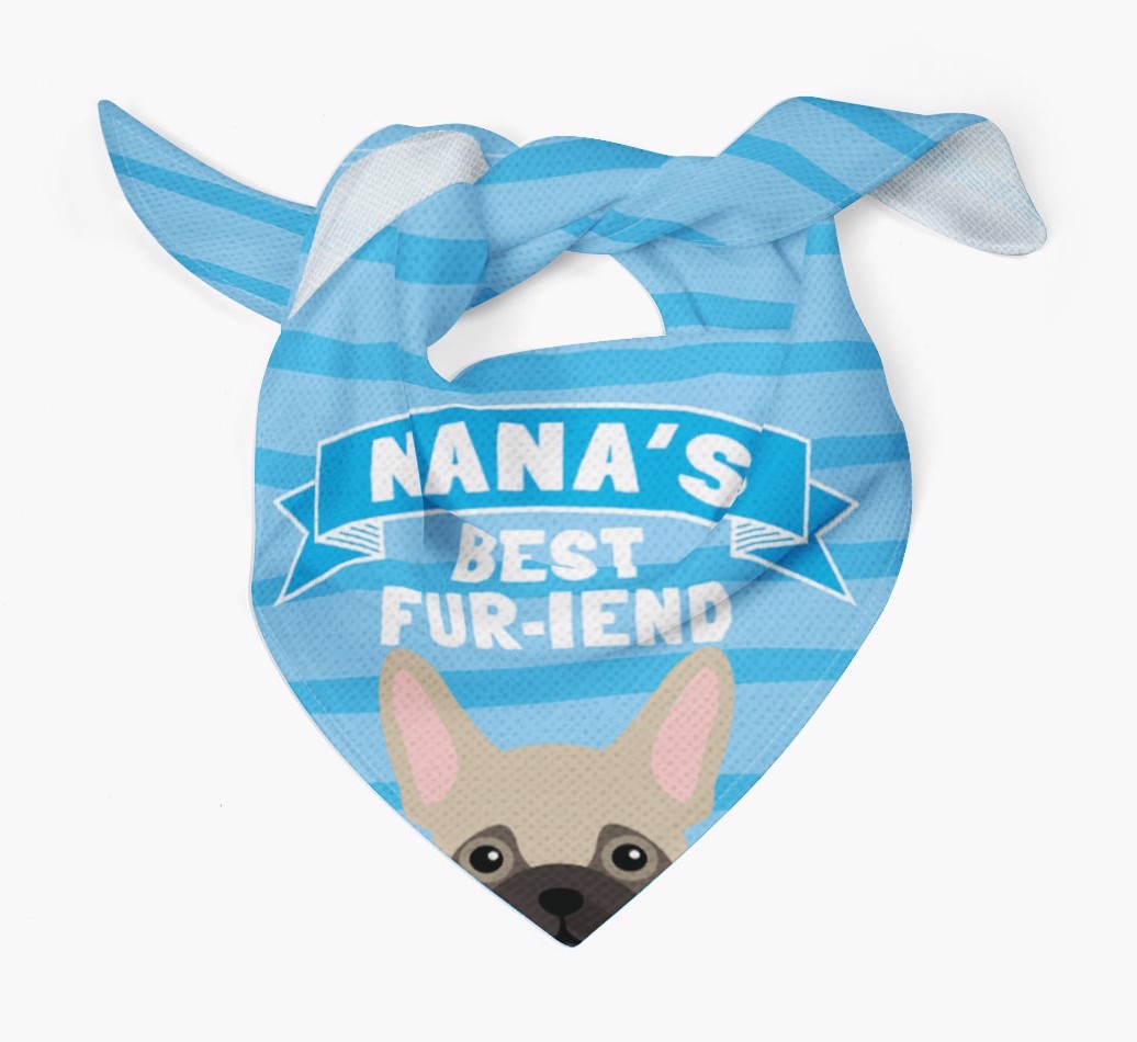 'Nana's Best Fur-iend' - Personalised {breedFullName} Bandana