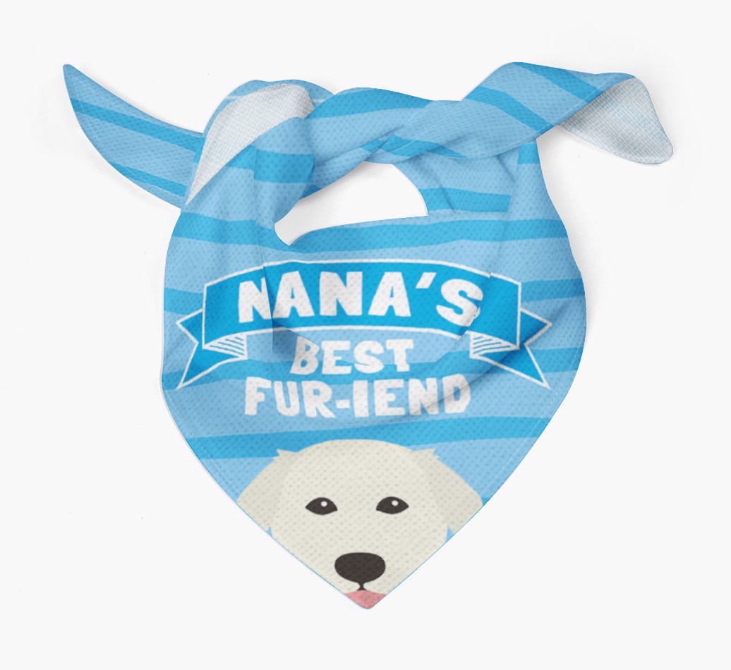 'Nana's Best Fur-iend' - Personalised {breedFullName} Bandana