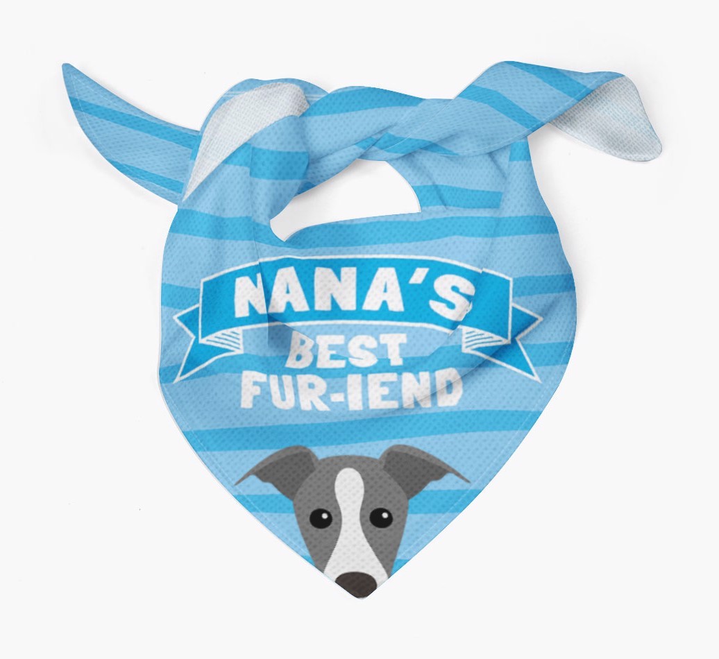 'Nana's Best Fur-iend' - Personalised {breedFullName} Bandana