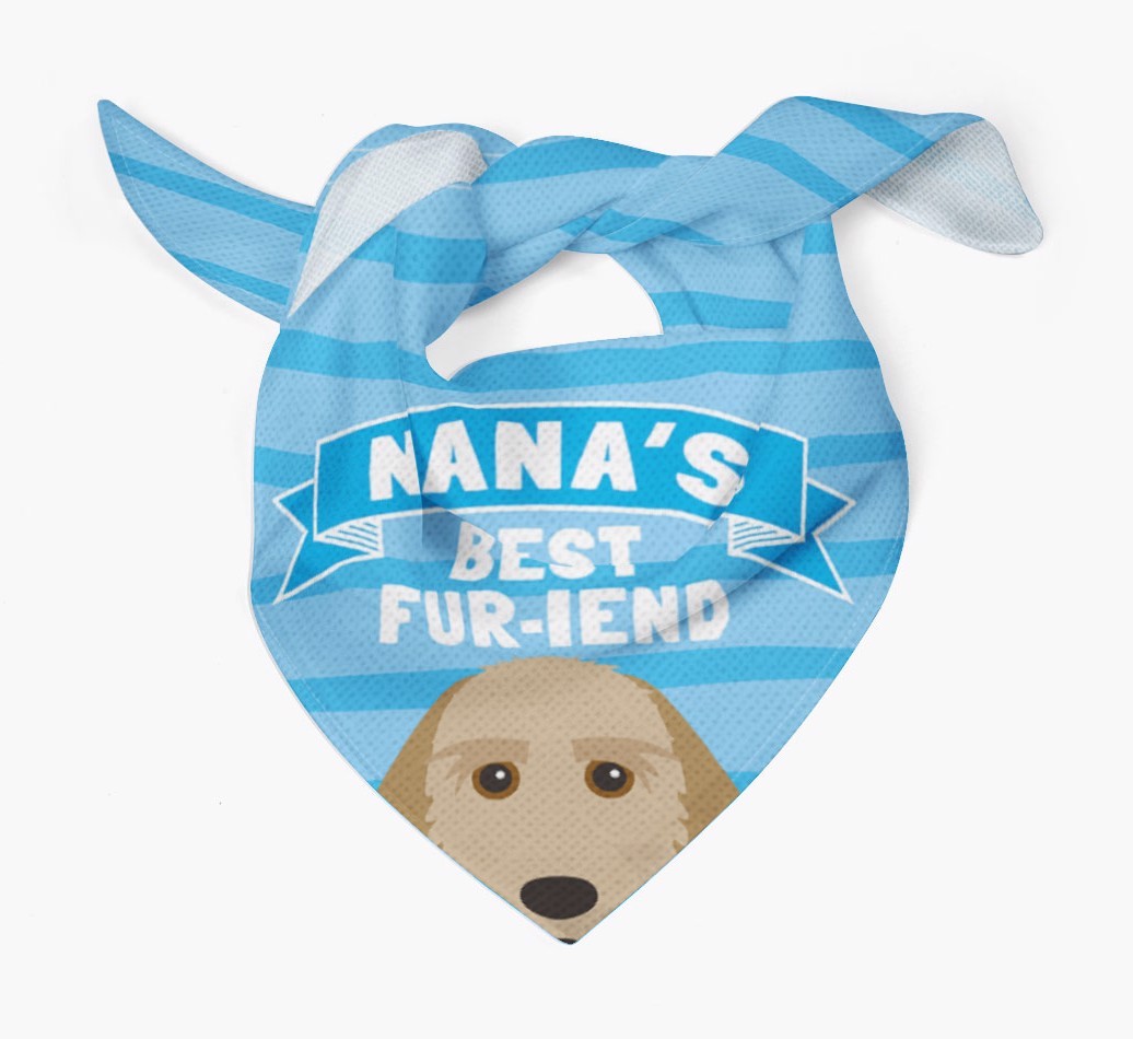 'Nana's Best Fur-iend' - Personalised {breedFullName} Bandana
