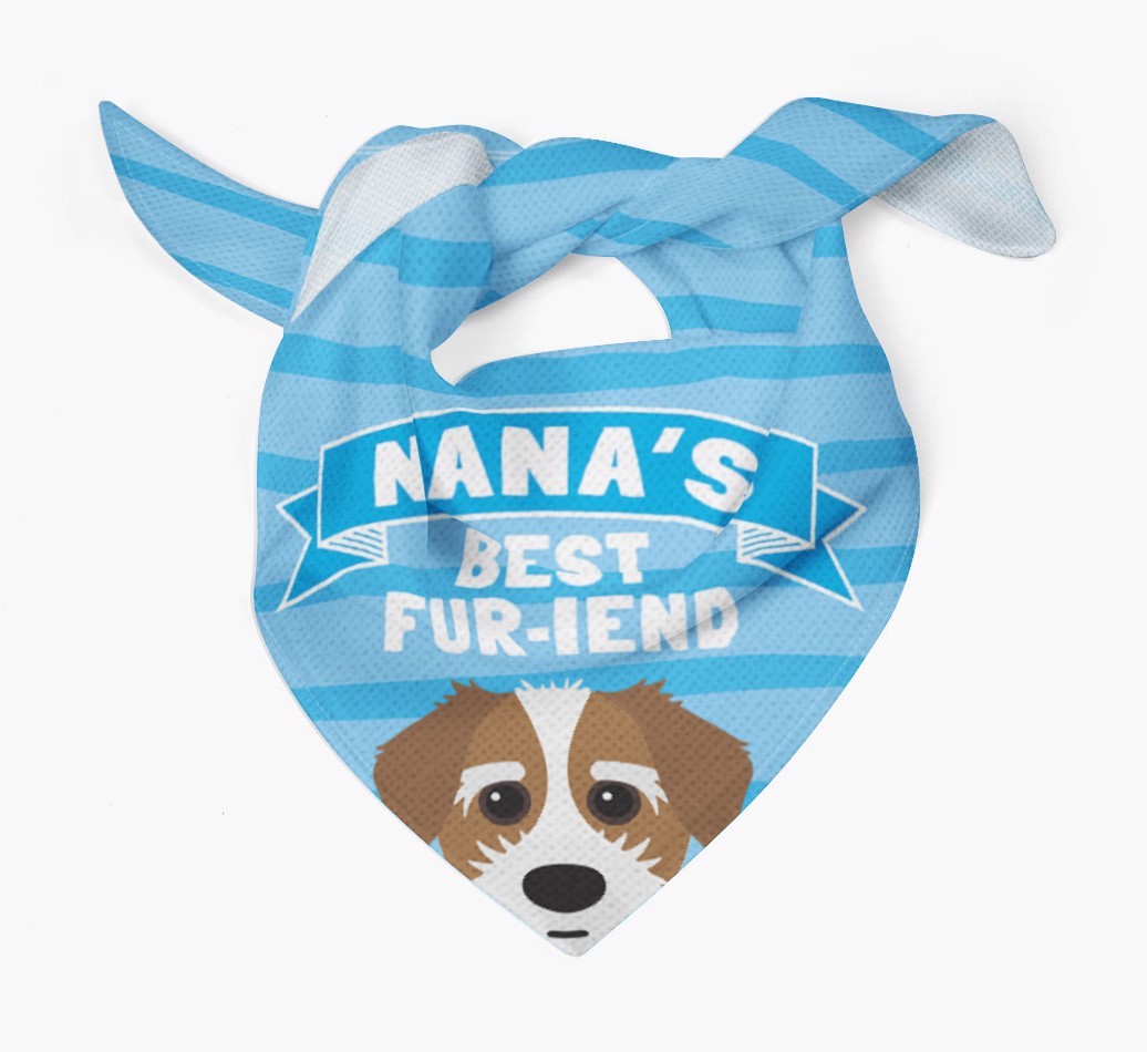'Nana's Best Fur-iend' - Personalised {breedFullName} Bandana