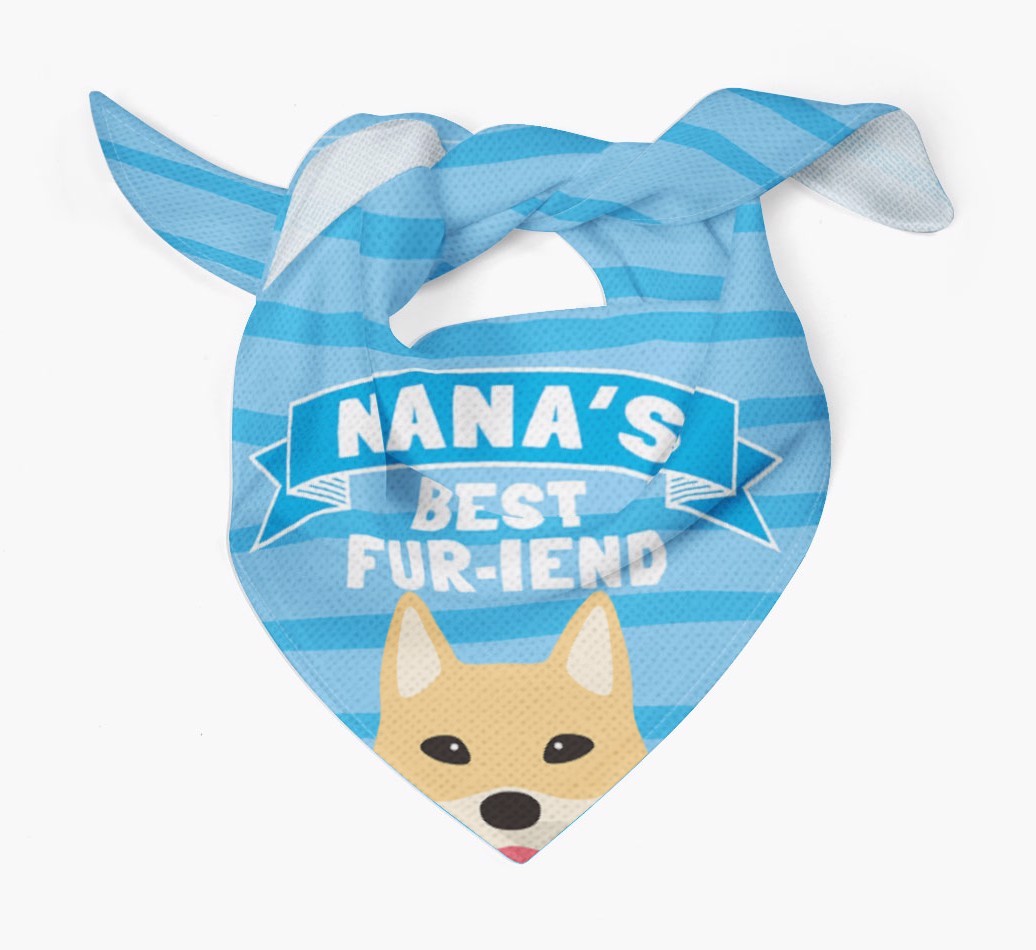 'Nana's Best Fur-iend' - Personalized {breedFullName} Bandana