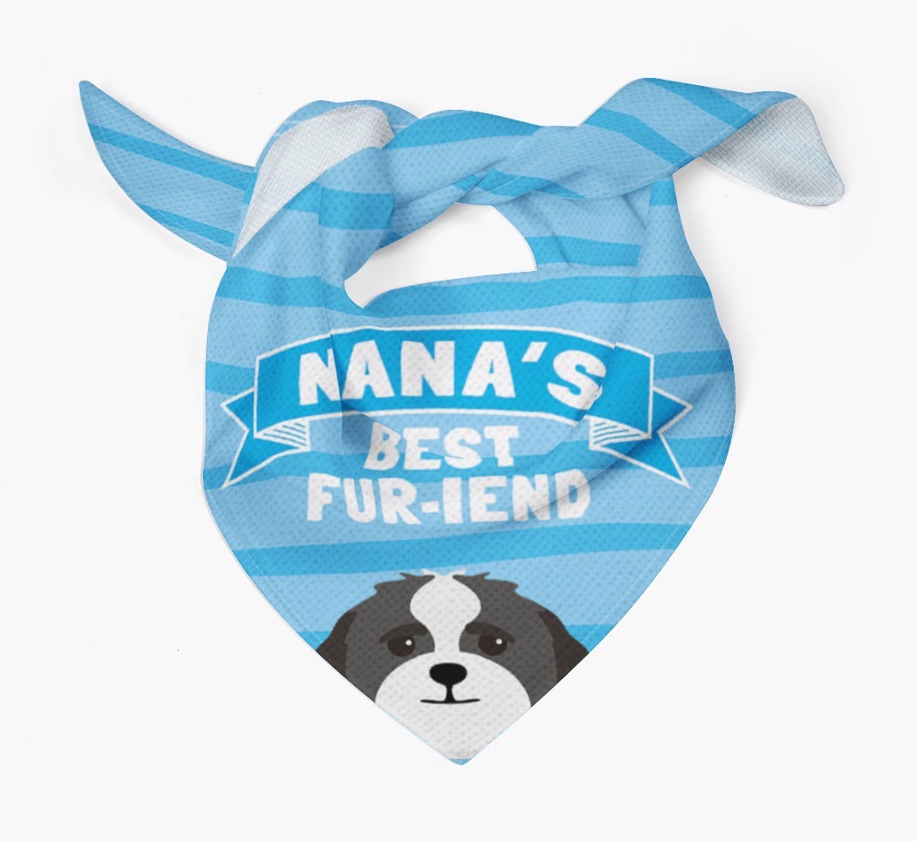 'Nana's Best Fur-iend' - Personalised {breedFullName} Bandana