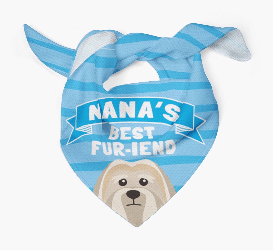 'Nana's Best Fur-iend' - Personalised {breedFullName} Bandana