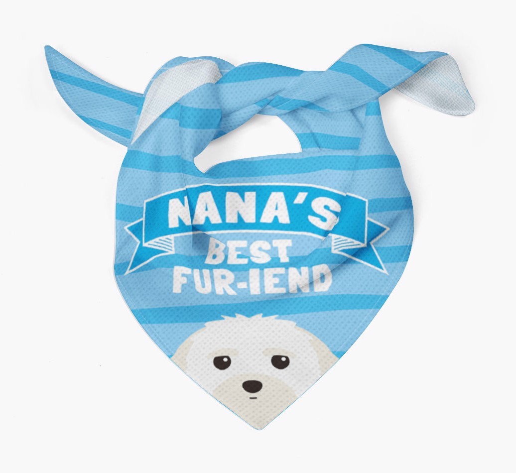 'Nana's Best Fur-iend' - Personalised {breedFullName} Bandana