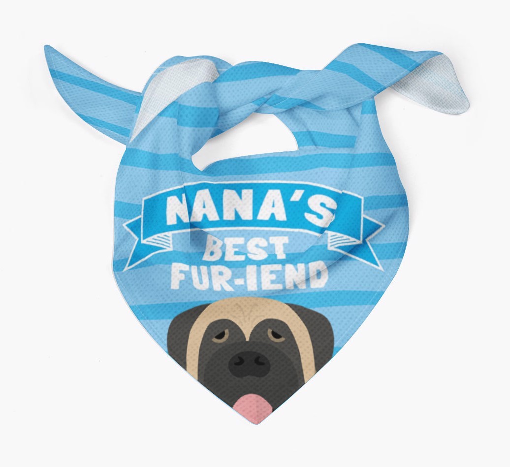 'Nana's Best Fur-iend' - Personalised {breedFullName} Bandana