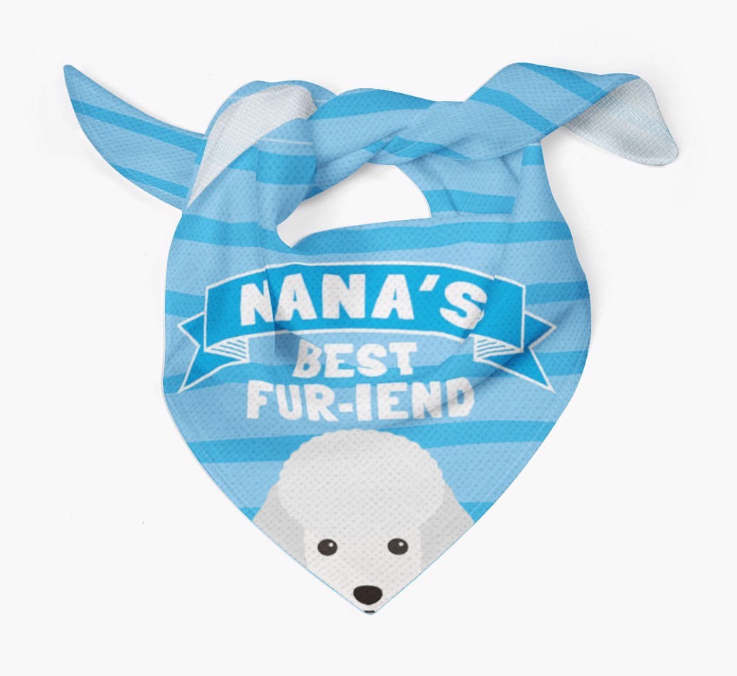 'Nana's Best Fur-iend' - Personalised {breedFullName} Bandana
