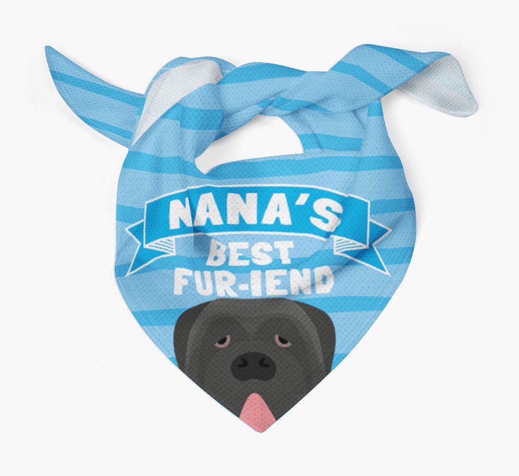 'Nana's Best Fur-iend' - Personalized {breedFullName} Bandana
