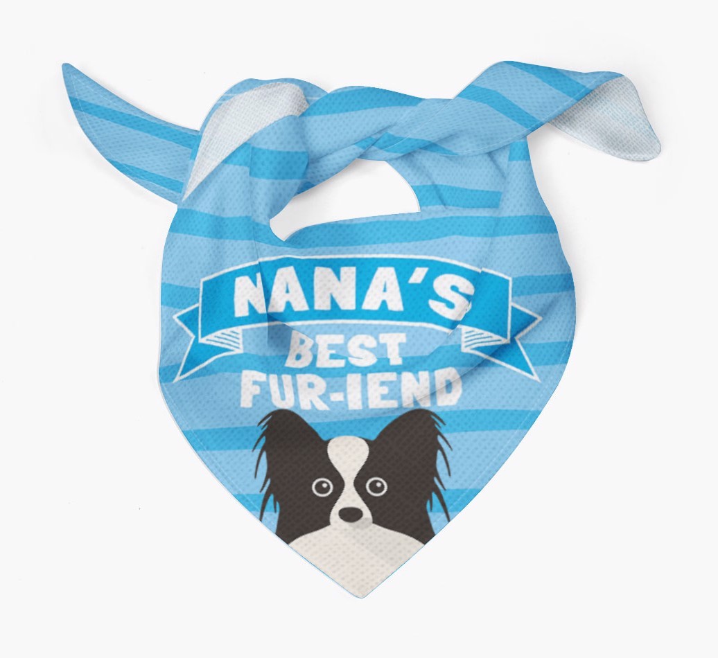 'Nana's Best Fur-iend' - Personalised {breedFullName} Bandana