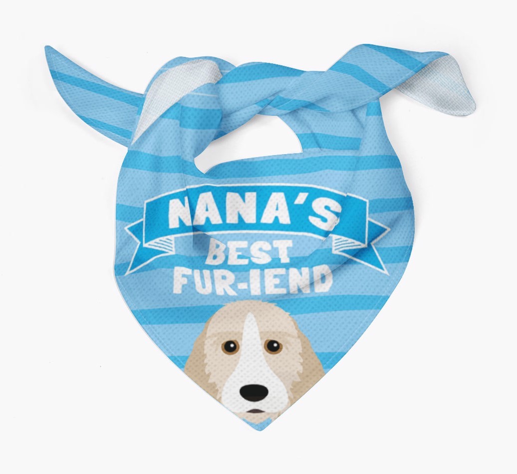 'Nana's Best Fur-iend' - Personalised {breedFullName} Bandana