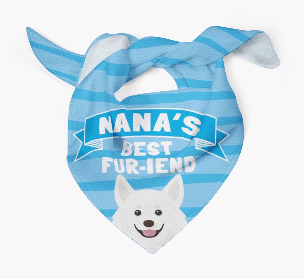 'Nana's Best Fur-iend' - Personalised {breedFullName} Bandana