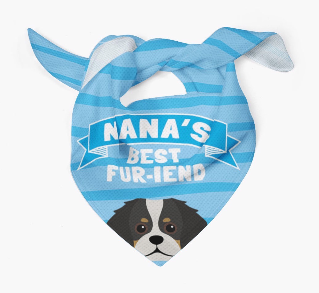 'Nana's Best Fur-iend' - Personalised {breedFullName} Bandana