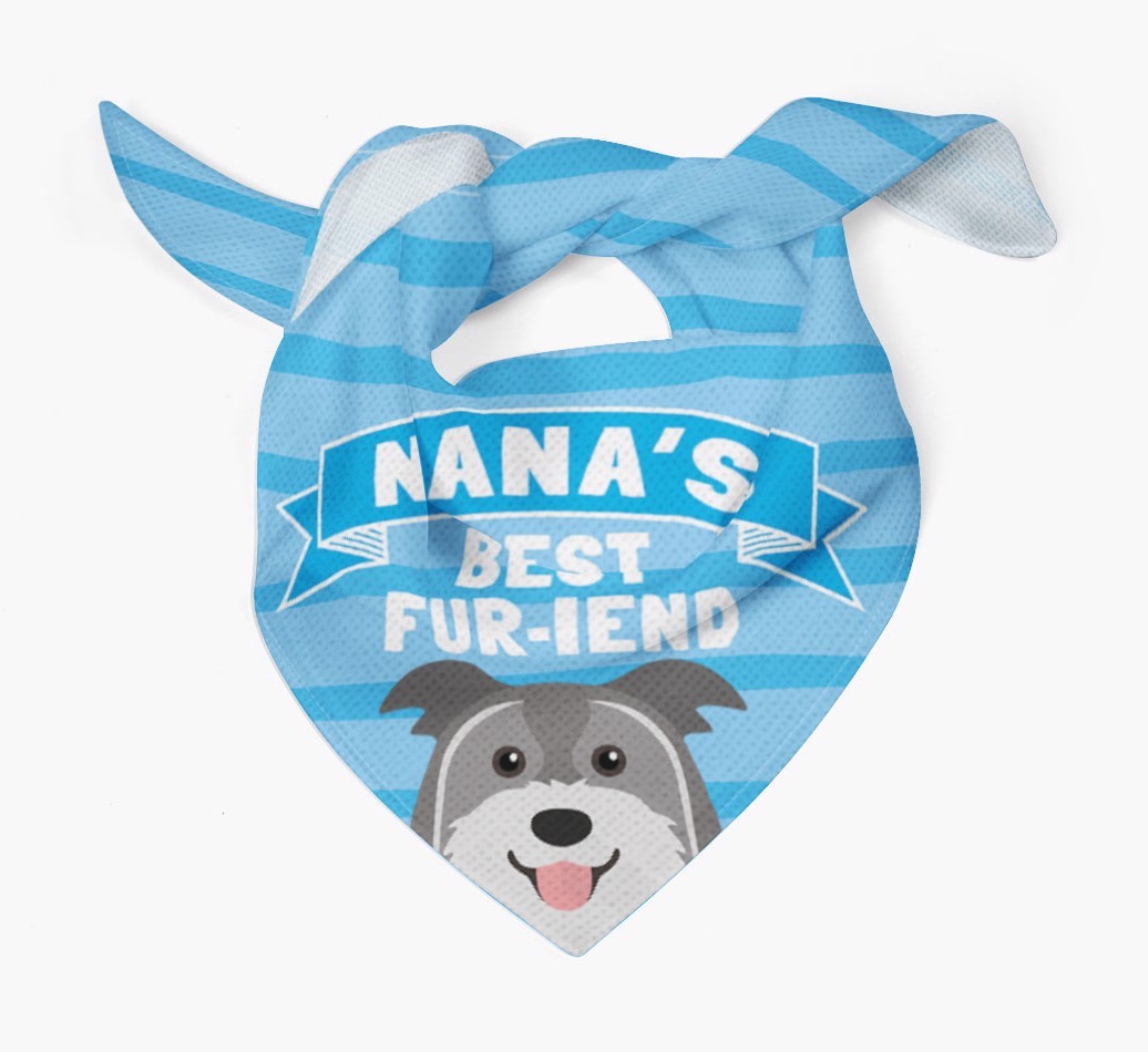 'Nana's Best Fur-iend' - Personalised {breedFullName} Bandana