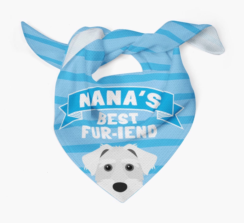'Nana's Best Fur-iend' - Personalised {breedFullName} Bandana