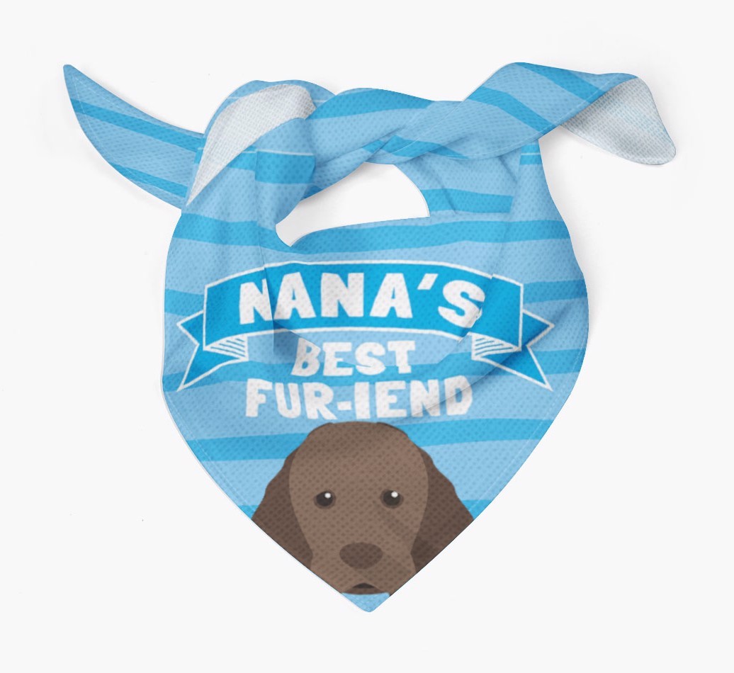 'Nana's Best Fur-iend' - Personalised {breedFullName} Bandana