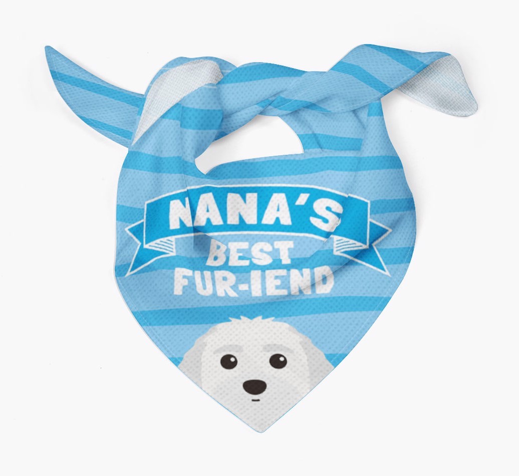 'Nana's Best Fur-iend' - Personalised {breedFullName} Bandana