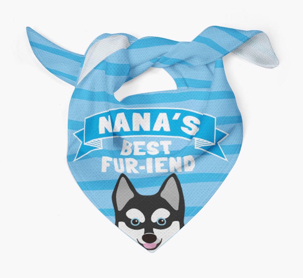 'Nana's Best Fur-iend' - Personalized {breedFullName} Bandana